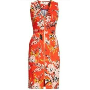 NWT Diane Von Furstenberg DVF Floral Zip Front Dress (D10)